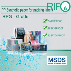 Offsetdruckfähiges, UV-bedruckbares, flexibel bedruckbares PP-Synthetikpapier für Körperpflegeprodukte